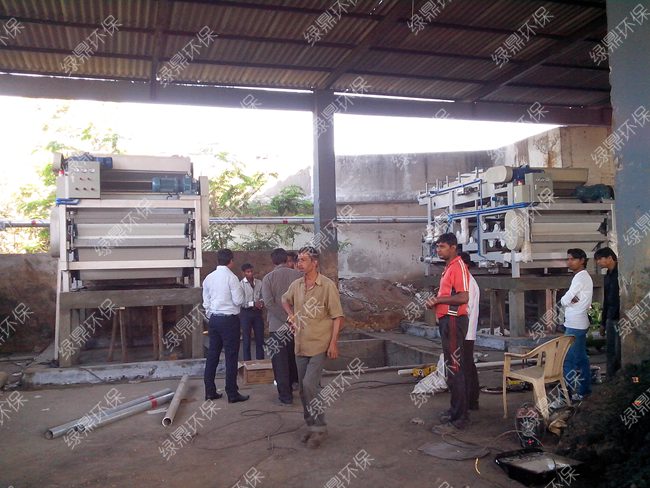 （印度）印染厂污泥处理/污泥固液分离 2